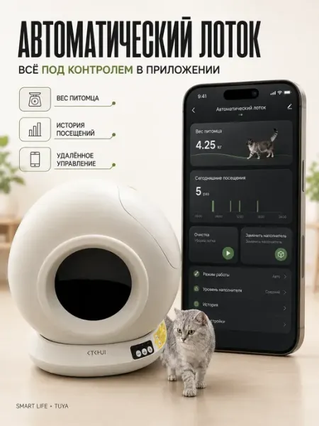 Лоток автоматический для собак и кошек MaoSaysMeow