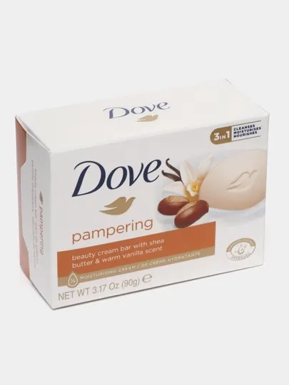 Dove "Pampering" косметический крем-соус, с маслом ши и теплым ванильным ароматом