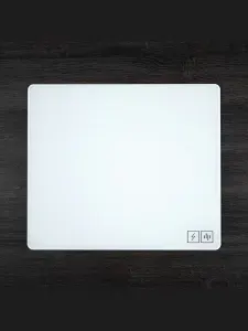 Коврик для мыши из закаленного стекла Дарк Проджект х Игроман White Glass (DP-ID-0002)