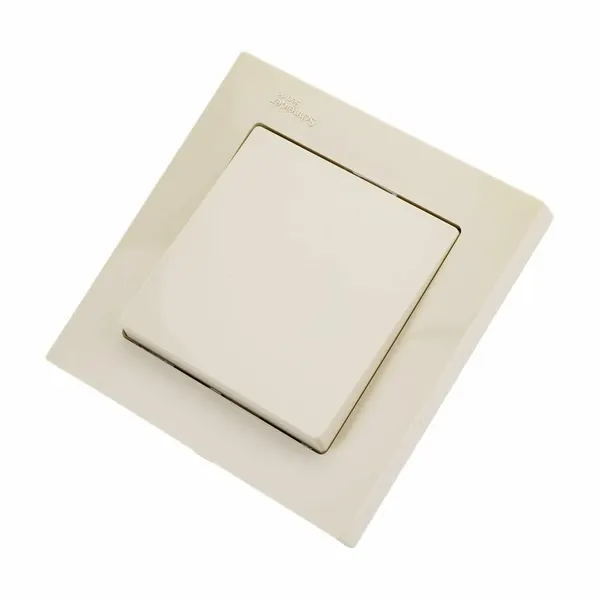 Выключатель 1-кл. СП AtlasDesign 10А IP20 (сх. 1) 10AX в сборе беж. SE ATN000212