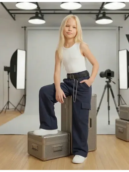 Широкие брюки для школьниц DTV Style