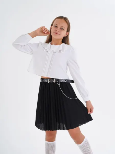 Юбка школьная на резинке плиссе V&D Fashion
