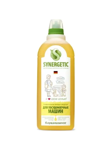 Гель для посудомоечных машин SYNERGETIC, концентрат, 1 л