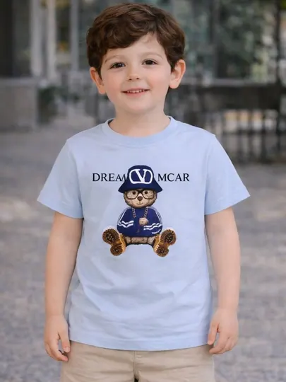 Детская футболка Koala Kids с принтом мишки Dream, хлопок, разные цвета