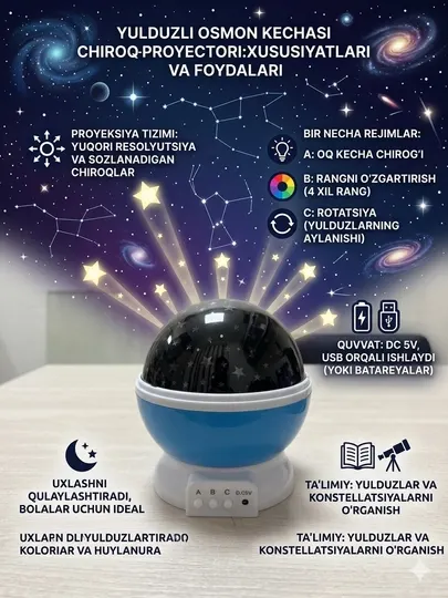 Проекционная лампа Star Master Dream Rotating