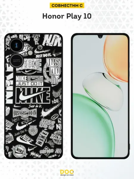 Чехол на Honor Play 10 с принтом Nike DesignOnCase