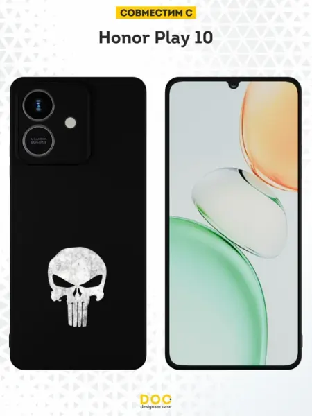 Чехол на Honor Play 10 с принтом Каратель DesignOnCase