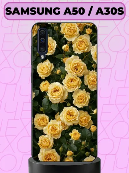 Чехол на Samsung A50 розы aiiir
