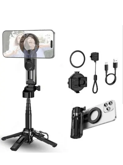 Штатив-монопод HOCO K27 Pro 2 в 1, магнитный держатель и Bluetooth-пульт