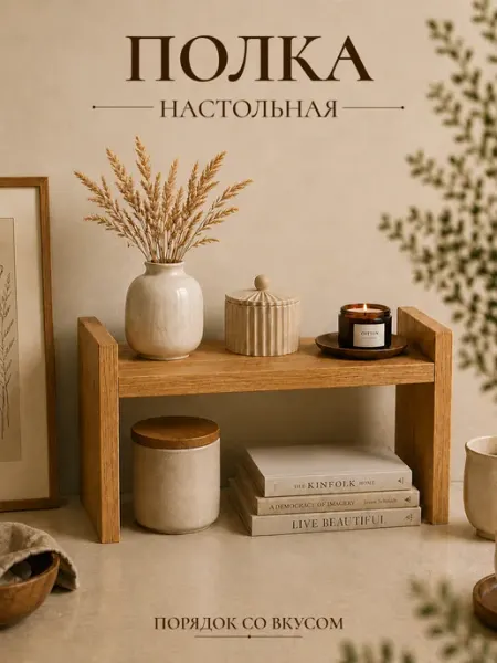 Полка настольная дуб вотан DIAL STORE