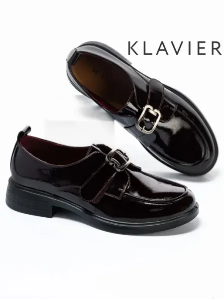 Полуботинки бордовые женские KLAVIER