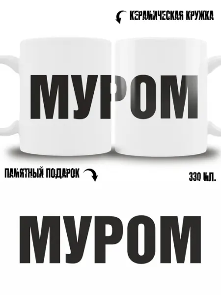 Кружка сувенир в подарок город Муром ТРЕНДОФФ