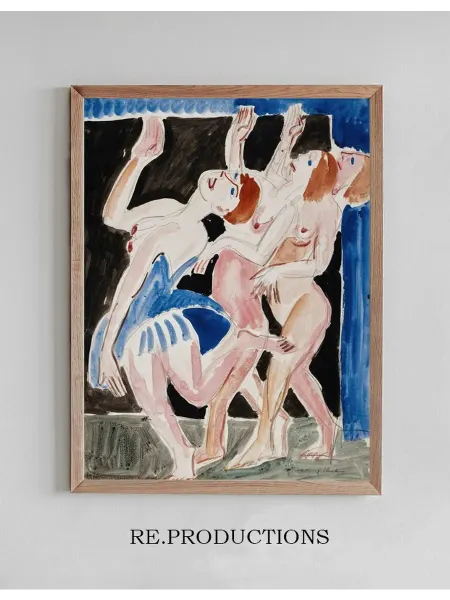 Re.productions Постер Drei Tänzerinnen - Ernst Ludwig Kirchner