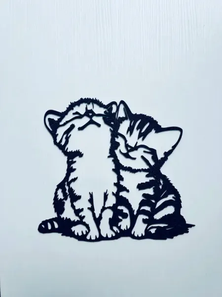 Панно на стену "Котята улыбаки" (15 см)