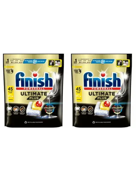 Капсулы для посудомоечных машин Лимон 45 шт 2 уп Finish