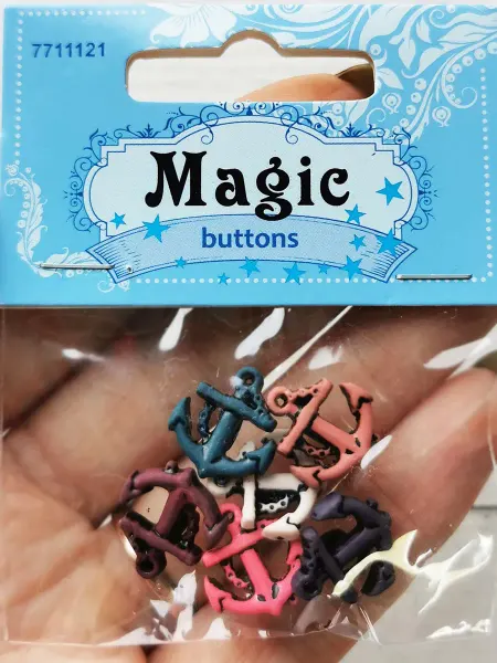 Dress It Up Пуговицы пластиковые Magic, якоря