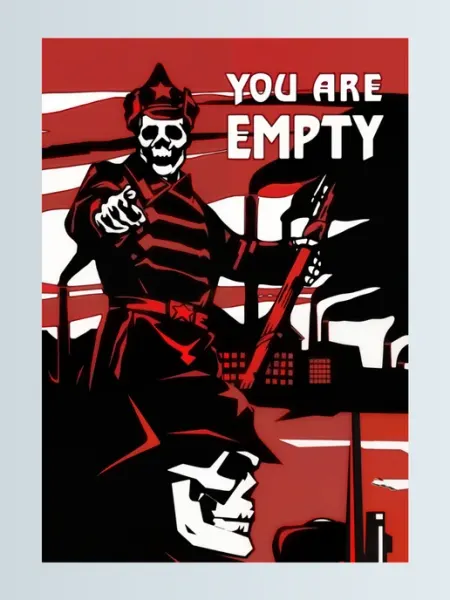 Термонаклейка на одежду You are empty без бренда