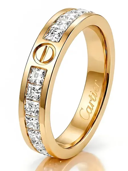 Кольцо Cartier тонкое FLORENTICA