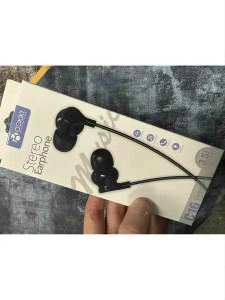 Проводные наушники капельки с микрофоном Cokike C16 (116 MyPads