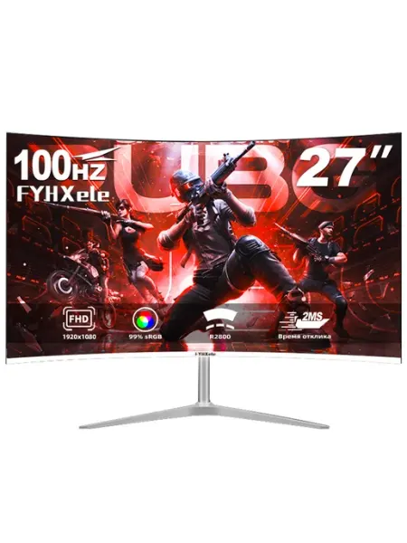 27-дюймовый игровой монитор для киберспорта и офиса VA, FHD1… FYHXele