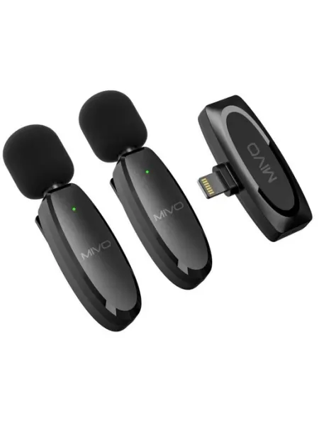 Микрофон петличный Mivo MK-622L (Lightning), черный GOODSTORAGE