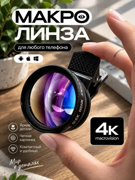 Линза для камеры телефона, линза для телефона svet voron