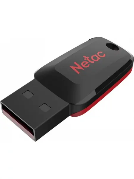 Флешка U197 64ГБ USB2.0 черный красный NETAC