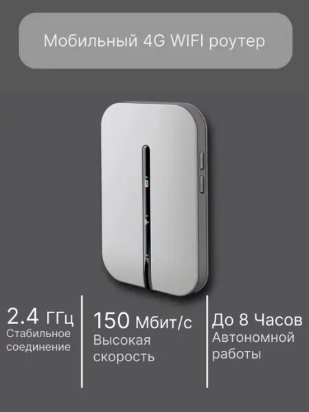 Мобильный 4G WIFI роутер HOMEMARKET24/7