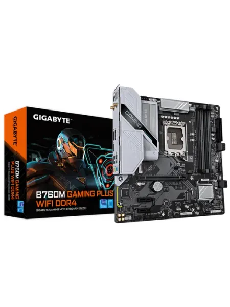 Материнская плата B760M GAMING PLUS WIFI DDR4 LGA1700 Intel Gigabyte