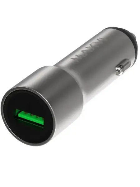 Автомобильное зарядное устройство 1 USB, металл Maxvi