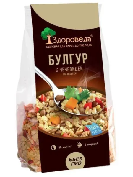 Булгур с чечевицей "По-арабски" 250 г Здороведа