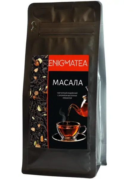 Чай Масала черный листовой с имбирем и корицей, 125 г ENIGMATEA
