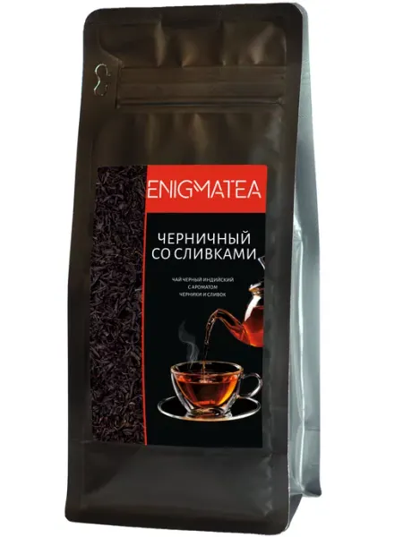 Чай черный Черничный со сливками листовой, 125 г ENIGMATEA