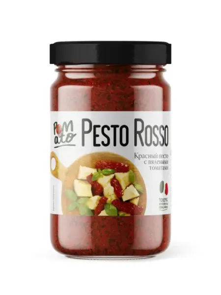 Соус Красный песто с вялеными томатами 190 г POMATO