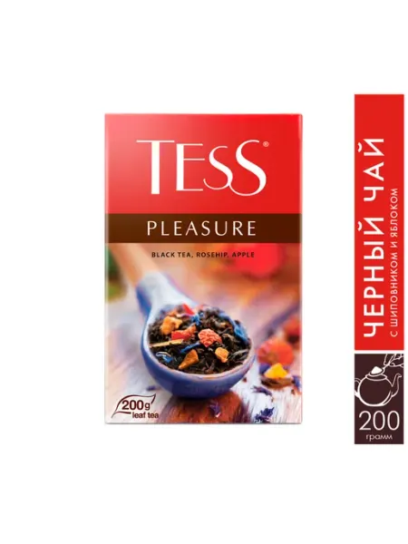 Чай черный Pleasure, листовой, 200 г Tess