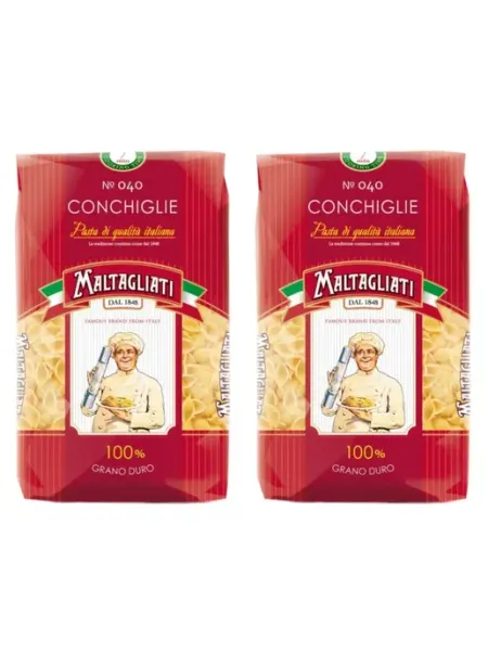 Макаронные изделия ракушка мелкая, 2 шт по 450 г Maltagliati