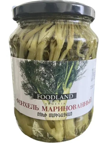 Фенхель маринованный 720гр FOODLAND