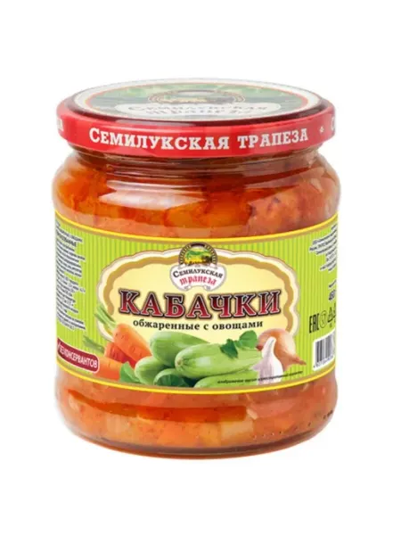 Кабачки обжаренные с овощами 460г Семилукская Трапеза