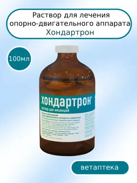 Хондартрон, раствор для опорно двигательного аппарата, 100мл Хелвет