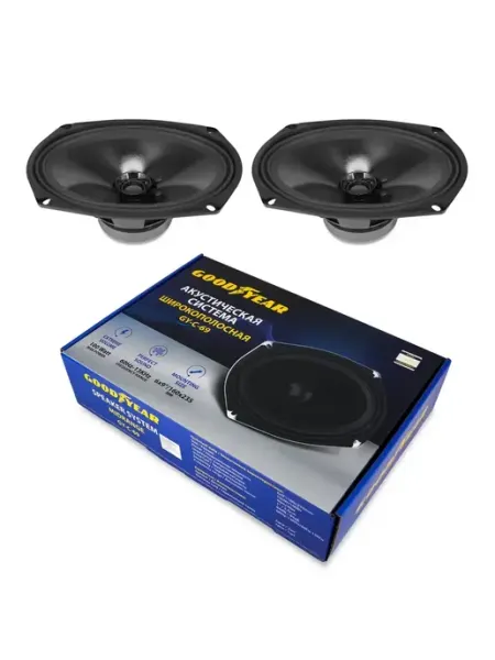 Акустика автомобильная широкополосная GY-С-69 100Вт 2шт Goodyear