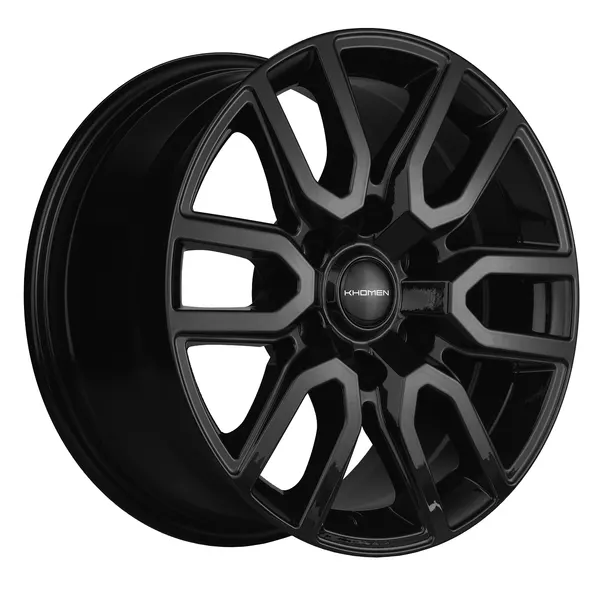 Диск автомобильный Khomen Wheels 1723 Toyota Fortuner / Toyota Hilux 8x17 6x139,7 ET30 106,1 Black