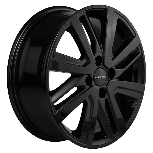 Диск автомобильный Khomen Wheels 1609 16_Renault Sandero Stepway 6x16 4x100 ET37 60,1 Black