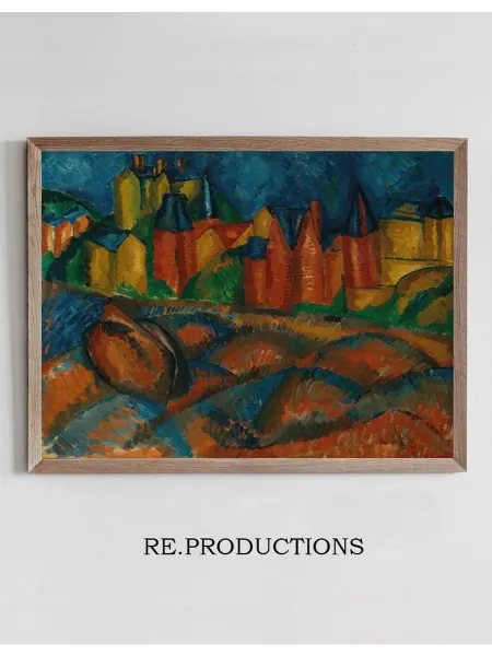 Re.productions Постер Sainte-Adresse, la plage - Raoul Dufy