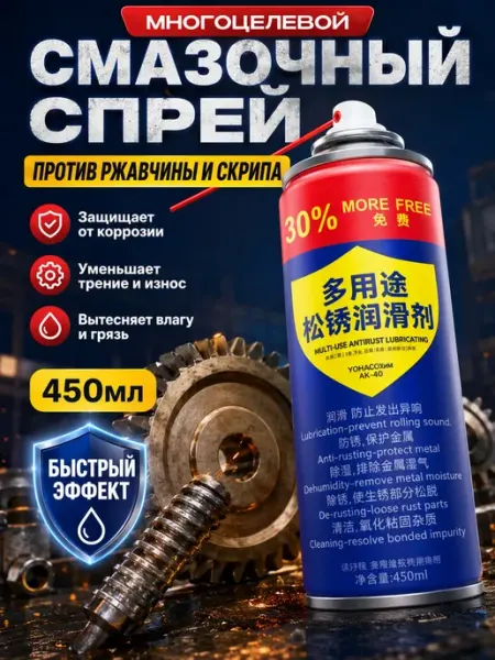 Смазка для удаления ржавчины и защиты металла FUCAindira