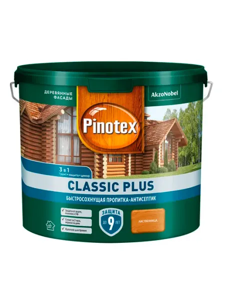 Антисептик 3 в 1 декоративный для деревалиственница 2,5л Pinotex