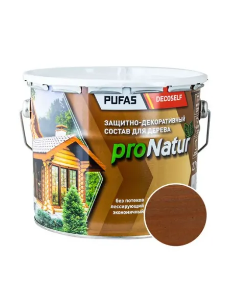 Антисептик для дерева proNatur лессирующий орех 2,7л pufas