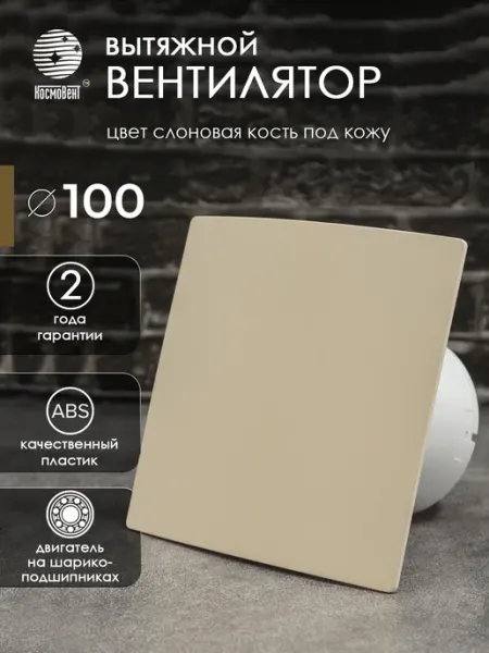 Вентилятор вытяжной D 100 мм на шарикоподшипниках КосмоВент