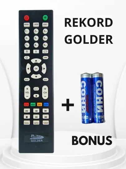 Универсальный пульт Rekord Golder DVB-T2 для цифровых приставок и ресиверов