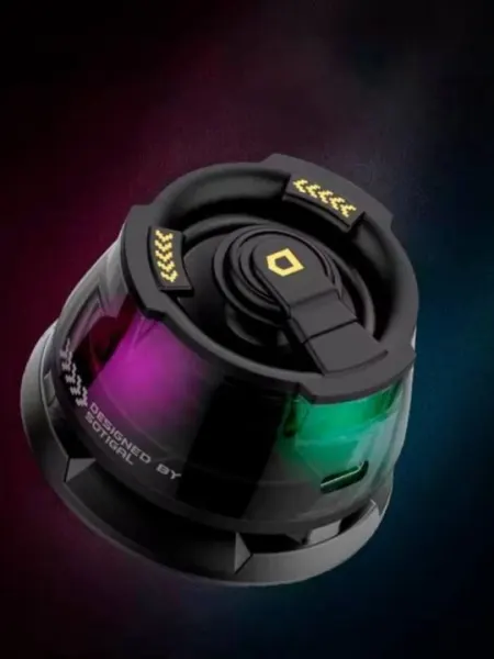 Портативная магнитная колонка DY100 — мощный звук, глубокий бас, подсветка RGB