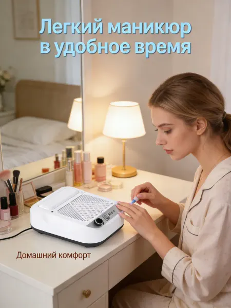 DYH-coco Пылесос для маникюра и педикюра профессиональный